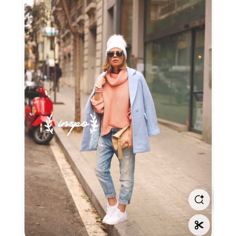 Light Blue Women's Coat